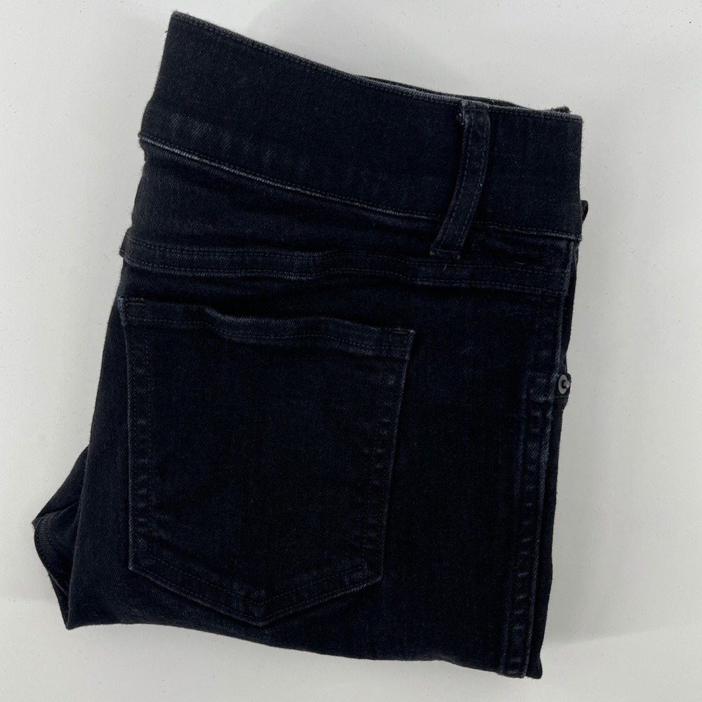 Spanx EveryWear Ankle Skinny Jeans Clean Black Pull-On Jeggings Womens Medium